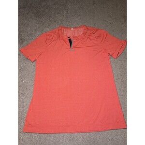 lululemon athletica Red Short Sleeve Tee